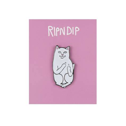 Lord Nermal pin on pink backing
