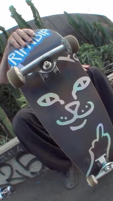 RIPNDIP skateboard with a Lord Nermal graphic